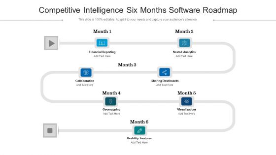 Competitive Intelligence Six Months Software Roadmap Introduction
