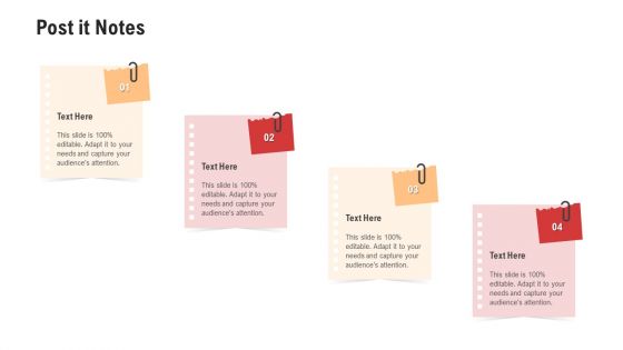 Competitor Assessment In Product Development Post It Notes Information PDF