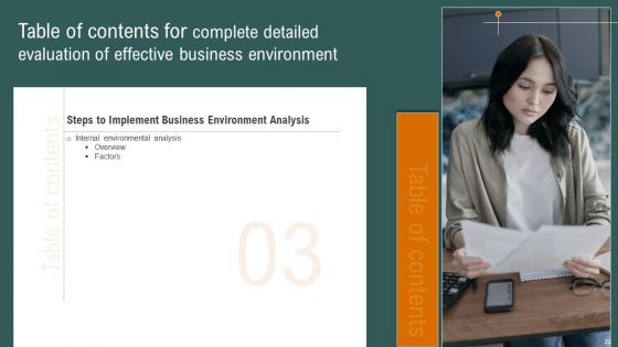 Complete Detailed Evaluation Of Effective Business Environment Ppt PowerPoint Presentation Complete Deck With Slides