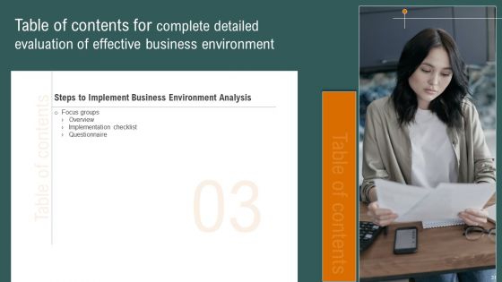Complete Detailed Evaluation Of Effective Business Environment Ppt PowerPoint Presentation Complete Deck With Slides