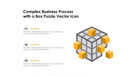 Complex Business Process With A Box Puzzle Vector Icon Ppt PowerPoint Presentation File Shapes PDF