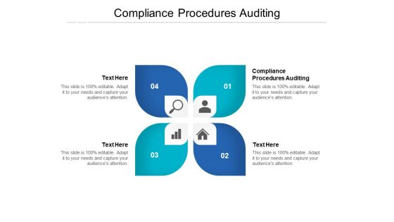 Compliance Procedures Auditing Ppt PowerPoint Presentation File Gallery Cpb
