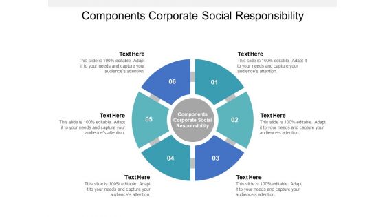 Components Corporate Social Responsibility Ppt PowerPoint Presentation Infographics Background Images
