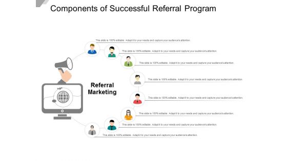 Components Of Successful Referral Program Ppt Powerpoint Presentation Icon Skills