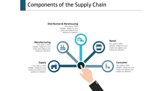 Components Of The Supply Chain Ppt Powerpoint Presentation Layouts Format Ideas