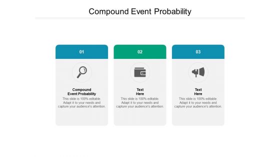 Compound Event Probability Ppt PowerPoint Presentation Slides Graphics Template Cpb Pdf