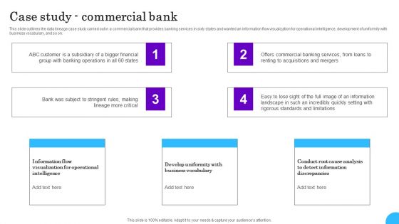 Comprehensive Analysis Of Different Data Lineage Classification Case Study Commercial Bank Professional PDF