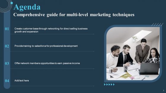 Comprehensive Guide For Multi Level Marketing Techniques Ppt PowerPoint Presentation Complete Deck With Slides