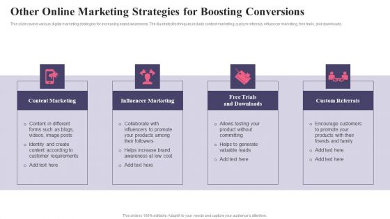 Comprehensive Guide To Acquire Customers Other Online Marketing Strategies Mockup PDF