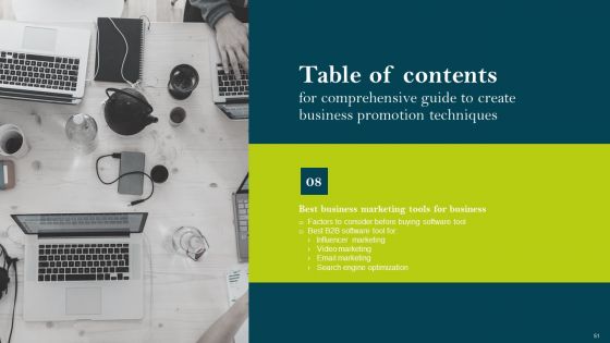 Comprehensive Guide To Create Business Promotion Techniques Ppt PowerPoint Presentation Complete Deck With Slides