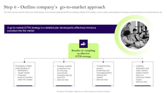 Comprehensive Guide To Develop A Strategic Product Strategy Step 6 Outline Companys Go To Market Approach Topics PDF