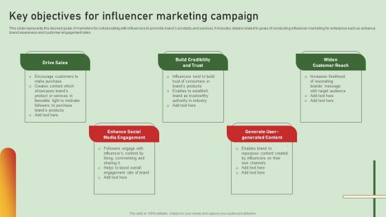 Comprehensive Influencer Promotional Guide To Improve Brand Reputation Key Objectives For Influencer Marketing Portrait PDF Comprehensive Influencer Promotional Guide To Improve Brand Reputation Key Objectives For Influencer Marketing Portrait PDF