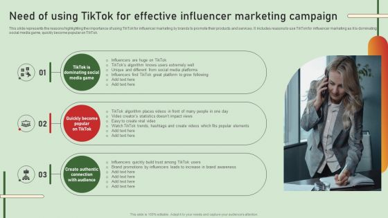 Comprehensive Influencer Promotional Guide To Improve Brand Reputation Need Of Using Tiktok For Effective Rules PDF