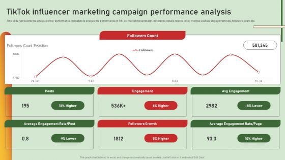 Comprehensive Influencer Promotional Guide To Improve Brand Reputation Tiktok Influencer Marketing Campaign Brochure PDF