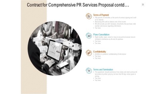 Comprehensive PR Services Proposal Ppt PowerPoint Presentation Complete Deck With Slides
