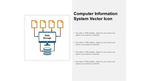 Computer Information System Vector Icon Ppt Powerpoint Presentation Slides Grid