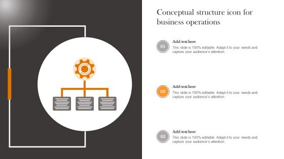 Conceptual Structure Icon For Business Operations Information PDF
