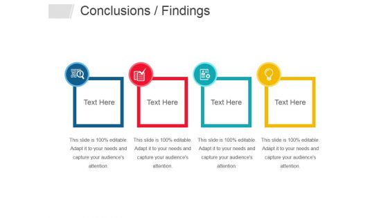 Conclusions Findings Ppt PowerPoint Presentation Infographic Template Example File