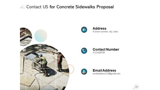 Concrete Sidewalks Proposal Ppt PowerPoint Presentation Complete Deck With Slides