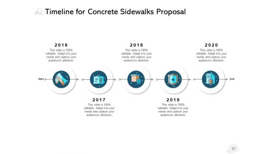 Concrete Sidewalks Proposal Ppt PowerPoint Presentation Complete Deck With Slides
