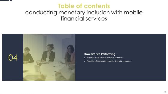Conducting Monetary Inclusion With Mobile Financial Services Ppt PowerPoint Presentation Complete Deck With Slides