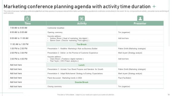 Conference Plan Ppt PowerPoint Presentation Complete With Slides