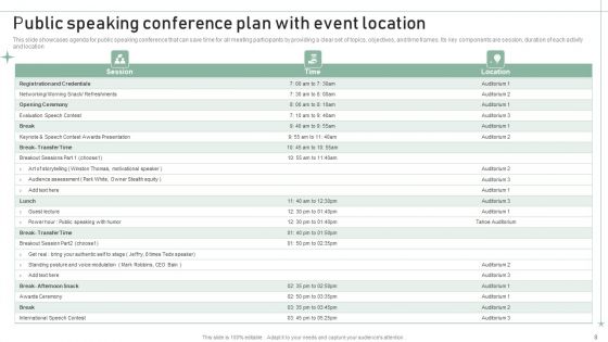 Conference Plan Ppt PowerPoint Presentation Complete With Slides