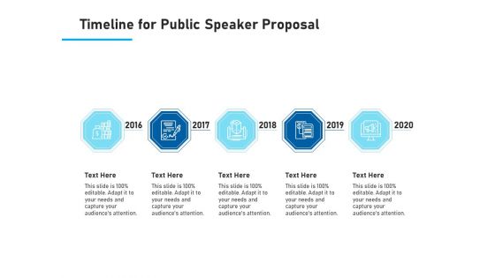 Conference Session Timeline For Public Speaker Proposal Ppt Icon Influencers PDF