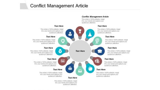 Conflict Management Article Ppt PowerPoint Presentation Model Format Cpb