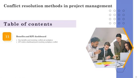 Conflict Resolution Methods In Project Management Ppt PowerPoint Presentation Complete Deck With Slides