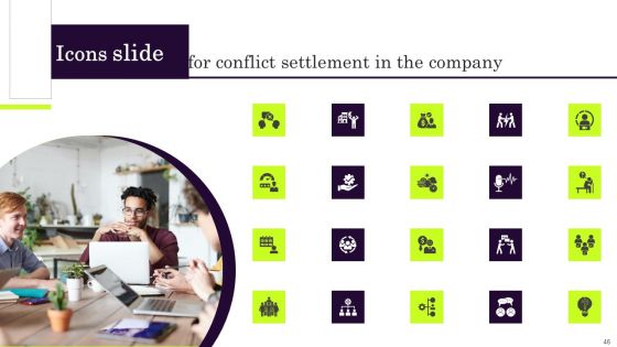 Conflict Settlement In The Company Ppt PowerPoint Presentation Complete Deck With Slides