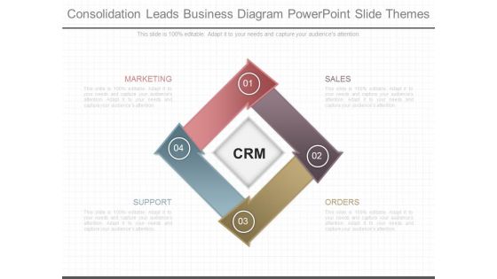 Consolidation Lead Business Diagram Powerpoint Slide Themes
