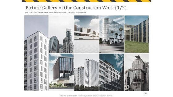 Construction Business Company Profile Ppt PowerPoint Presentation Complete Deck With Slides