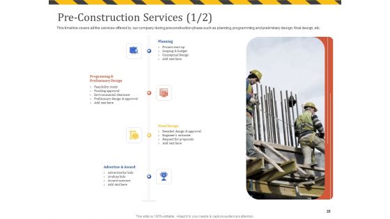 Construction Business Company Profile Ppt PowerPoint Presentation Complete Deck With Slides