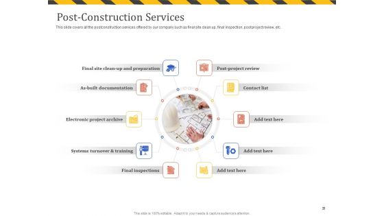 Construction Business Company Profile Ppt PowerPoint Presentation Complete Deck With Slides