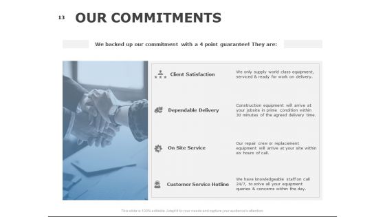Construction Equipment Proposal Template Ppt PowerPoint Presentation Complete Deck With Slides