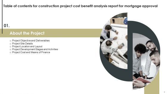 Construction Project Cost Benefit Analysis Report For Mortgage Approval Ppt PowerPoint Presentation Complete Deck With Slides