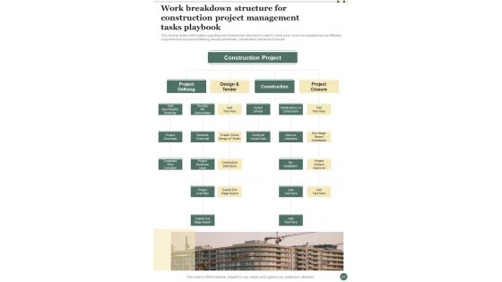 Construction Project Management Playbook Template