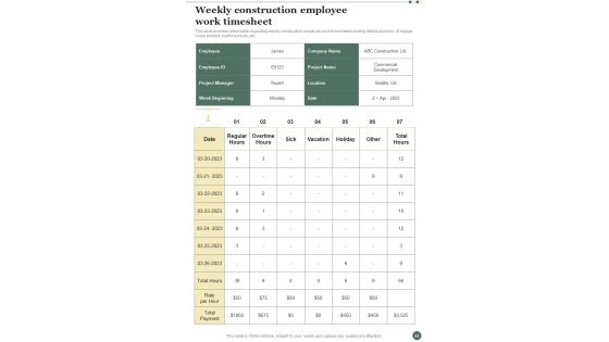 Construction Project Management Playbook Template