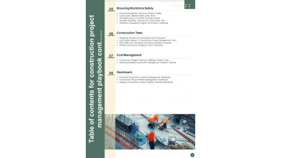 Construction Project Management Playbook Template