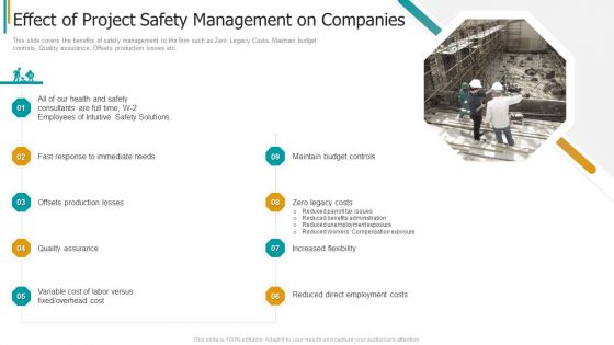 Construction Sector Project Risk Management Effect Of Project Safety Management On Companies Information PDF