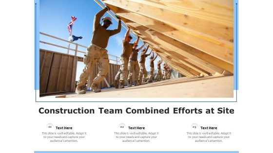 Construction Team Combined Efforts At Site Ppt PowerPoint Presentation Styles Master Slide PDF
