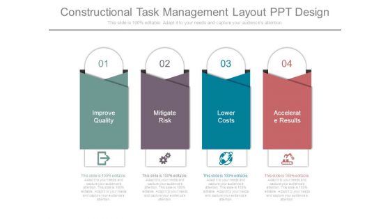 Constructional Task Management Layout Ppt Design