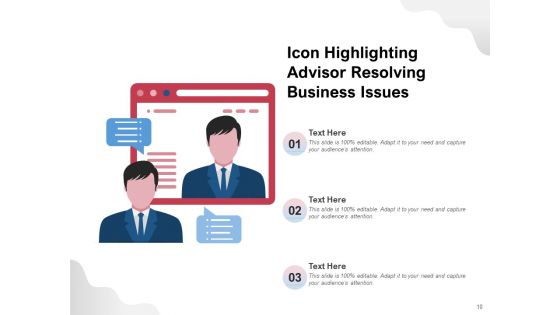 Consultant Icon Business Advisor Financial Ppt PowerPoint Presentation Complete Deck