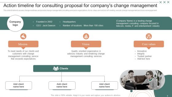 Consulting Proposal For Companys Change Management Ppt PowerPoint Presentation Complete Deck With Slides