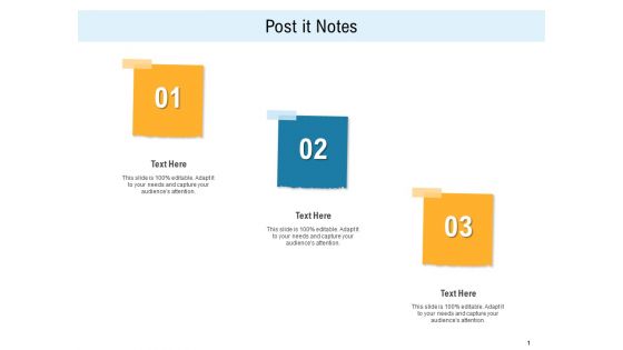 Consumer Centric Promotion Post It Notes Ppt File Background PDF