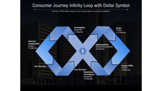 Consumer Journey Infinity Loop With Dollar Symbol Ppt PowerPoint Presentation Professional Templates
