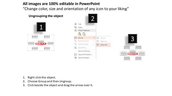 Consumer Marketing Strategy Target Diagram PowerPoint Template