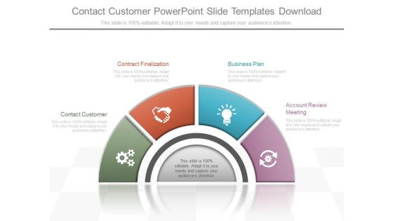 Contact Customer Powerpoint Slide Templates Download