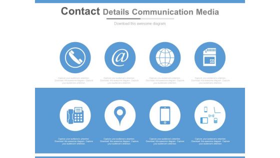 Contact Details Communication Media Ppt Slides
